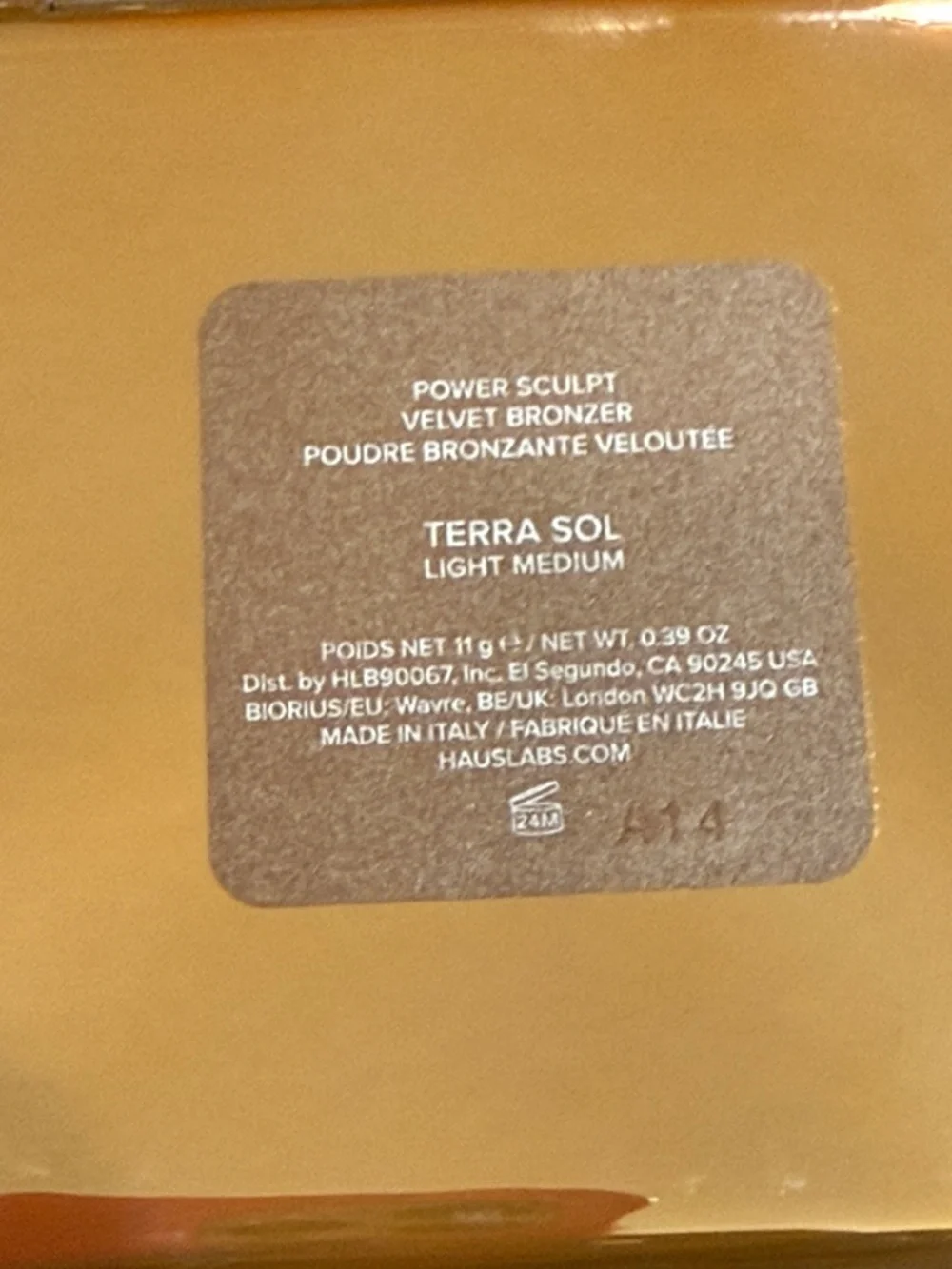 Haus Labs By Lady Gaga Terra Sol Velvet Bronzer - Terra Sol